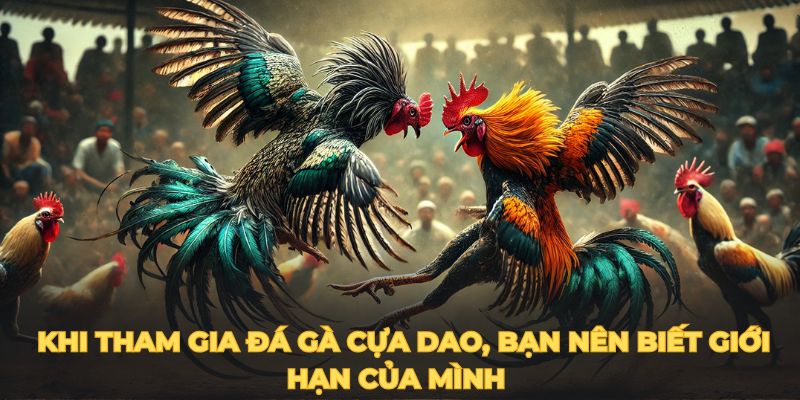 Khi tham gia Đá gà cựa dao, bạn nên biết giới hạn của mình 